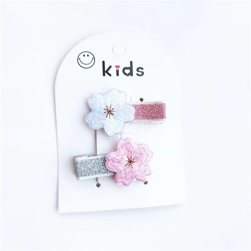 Free shipping fashion sweet rust flower Children's hairclips snap clip ins BB girl's hairpins kid's side clips hair accessories