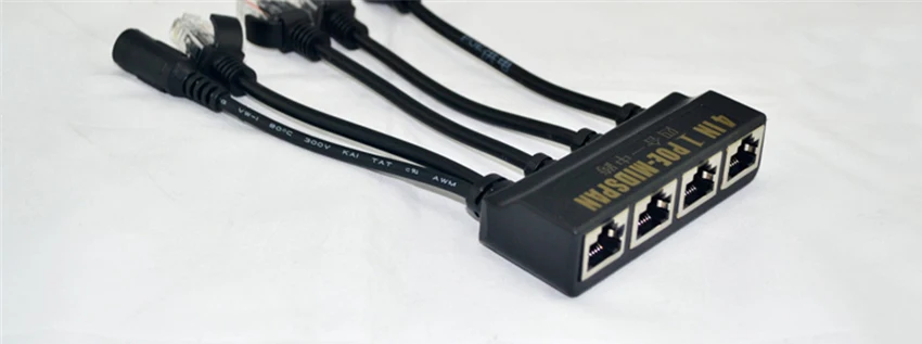 1 шт. 4 в 1 Мощность через Ethernet Midspan сплиттер, камера наблюдения интерфейс питания, IEEE802.3at/af 2A IP камера Poe сплиттер