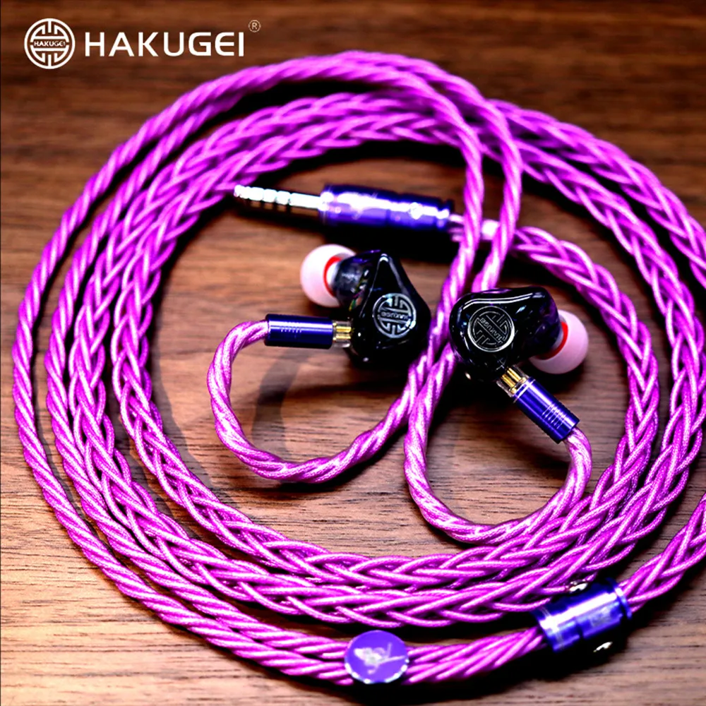 HAKUGEI Wisteria Fairy Silver Plated 6NOCC Tinsel Shielding HiFi