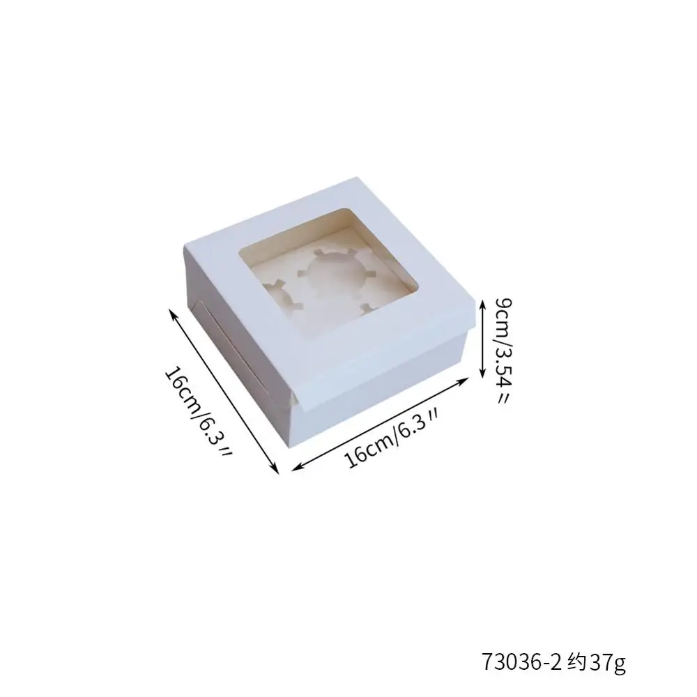6 шт., 2/4, коробка для торта, новая бумажная Подушка, форма, подарок на свадьбу, коробки для пирога, коробка для вечеринки, Подарочная коробка для торта - Цвет: Белый