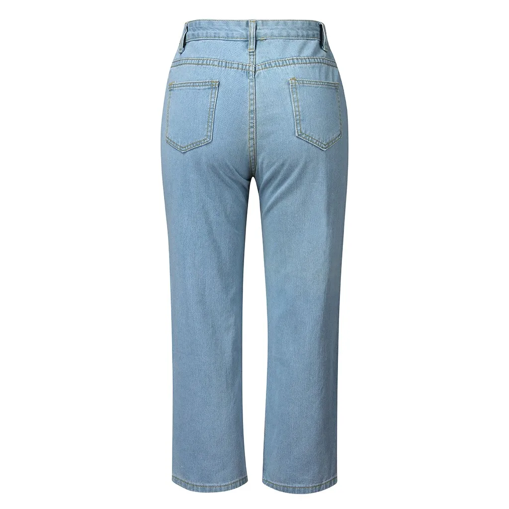 Jeans Women Loose High Waist Wide Leg Jeans Korean Style All-match Simple Full-length Jean Denim Female Trousers T2