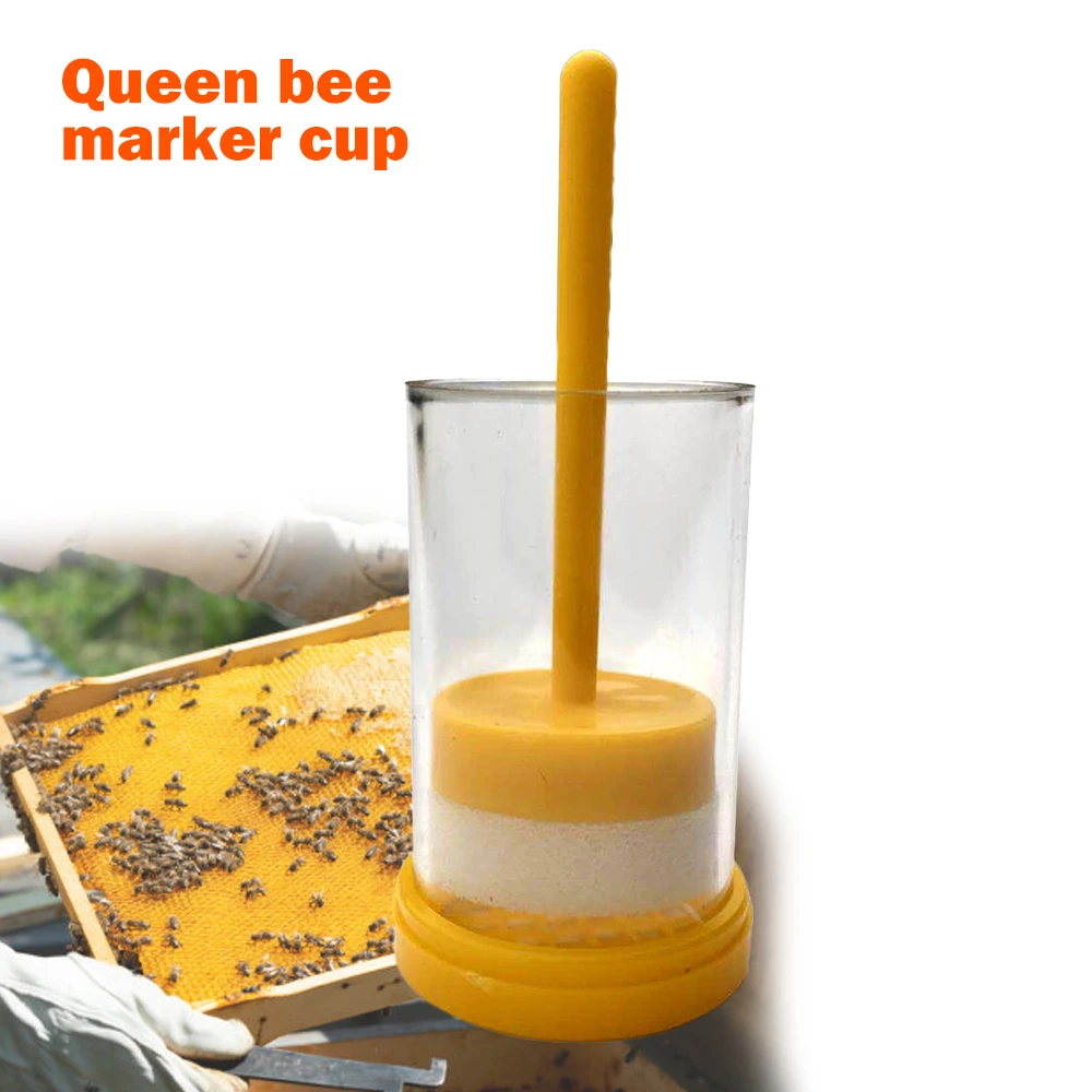 Инструмент пчеловода садовый пчеловод королева ловушка для пчел одной рукой маркер для бутылки Плунжер плюшевый инструмент/пчела королева маркировка Ловца