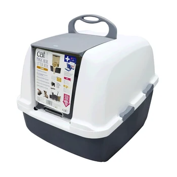 

Cat Sand Pot Fertilizer Toilet Fully Sealed Super Large Single Layer Deodorization and Splash Prevention