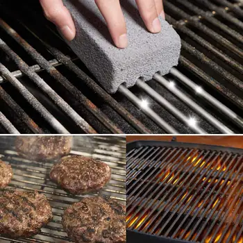 

2Pcs Grill Cleaning Brick Block Barbecue BBQ Racks Stains Grease Cleaner Tool