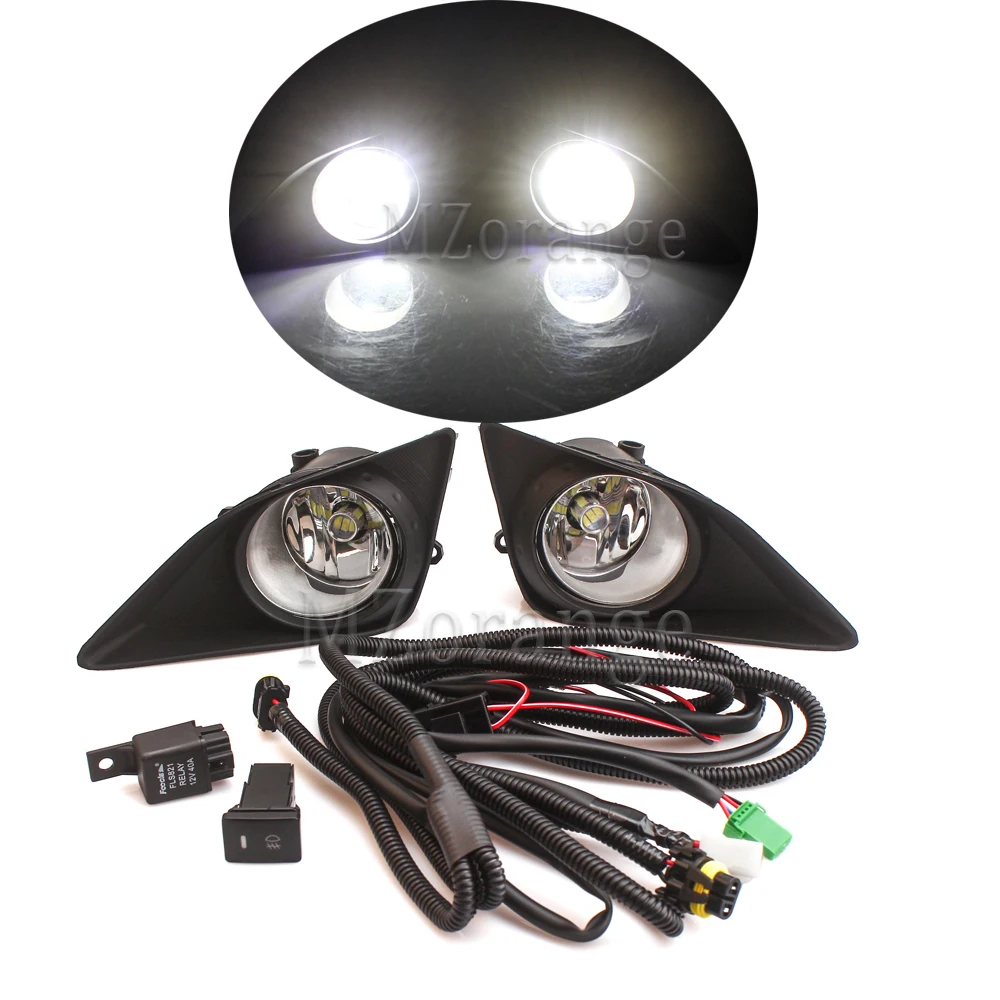 

1 kit Fog Lamp Assembly Bright Fog Light For TOYOTA CAMRY Corolla AVENSIS AURIS RAV 4 III PRIUS YARIS 2003-2015 Led Fog Lights