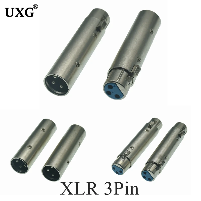 XLR 3PIN 3-Pin XLR 3Pin Male & Female To RCA 6.35mm & 6.35mm Mono 3.5mm Male & Female Audio Microphone Mic Adapter Connectors