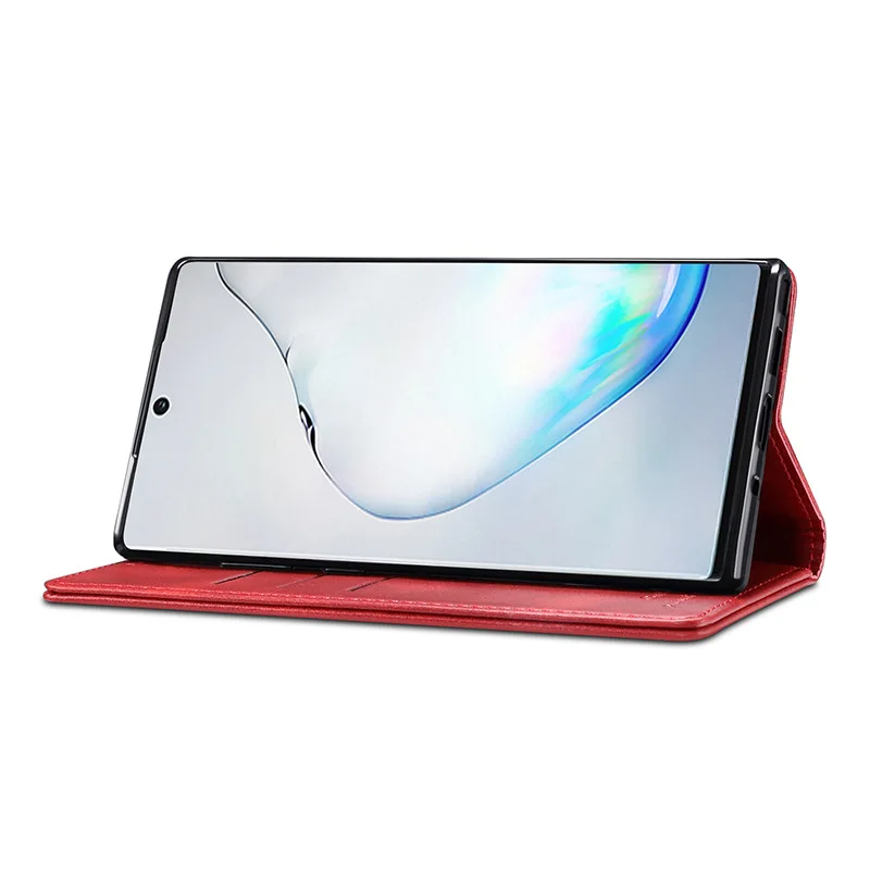 Note10+ кожаный чехол для samsung Galaxy Note 10 Plus 9 S9 S10 Plus S10e флип-чехол для кошелька держатель Магнитный Роскошный чехол