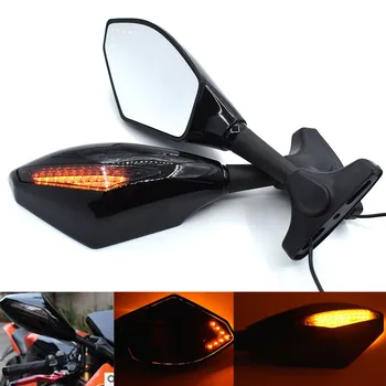 

Universal Motorcycle integrated LED Turn Signals Rearview Mirror For DUCATI Monster 696 796 695 659 796 400 695 620 1100/S