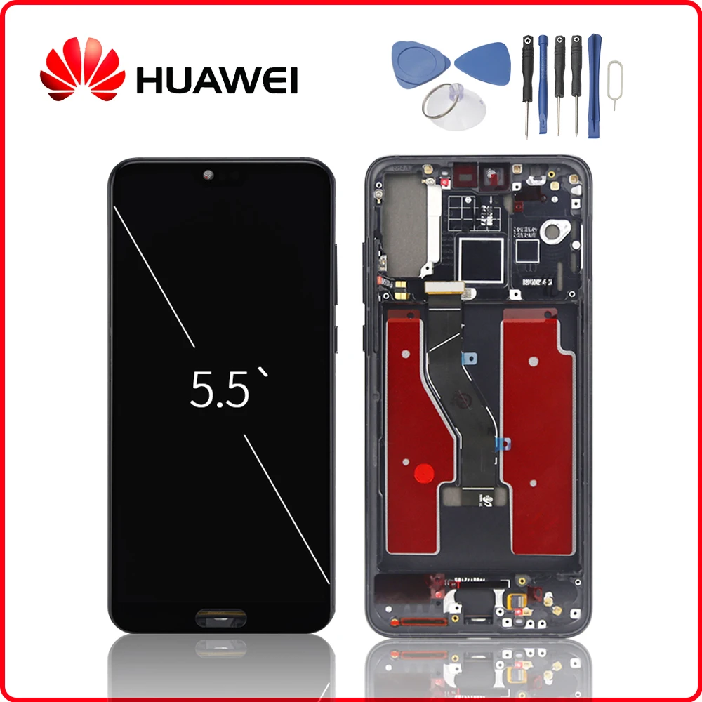 Оригинальный с отпечатком пальца для HUAWEI P20 Pro ЖК дисплей сенсорный экран