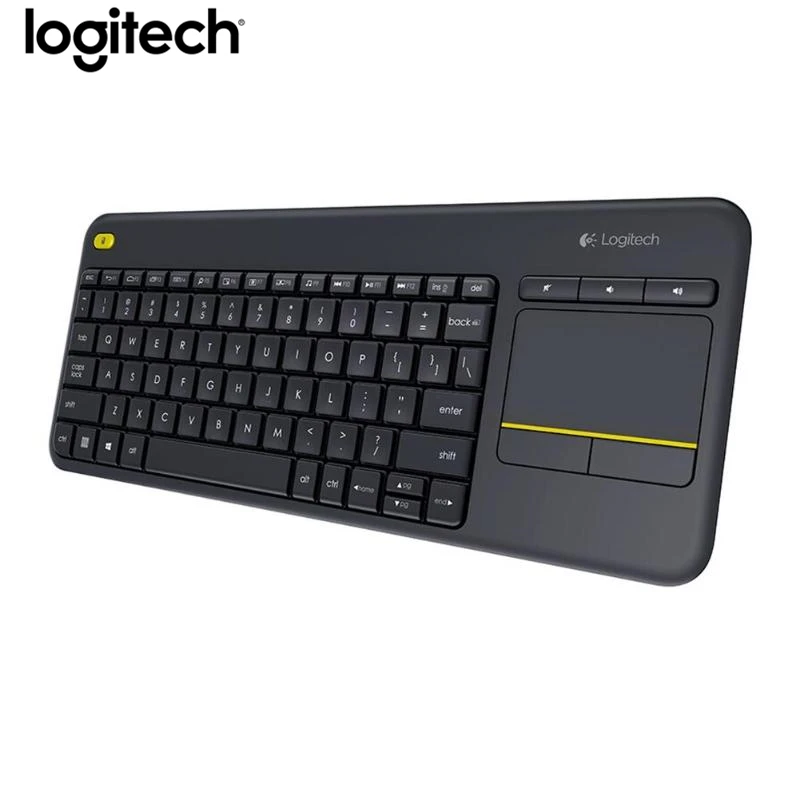 Беспроводная сенсорная клавиатура Logitech K400 Plus с тачпадом панель Uniflying Tech для ПК