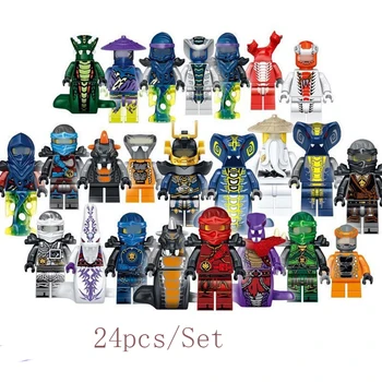 

Anime Figures Ninjagoed Kai Cole Jay Zane Lloyd Nya Building Blocks Brick Toys For Children Gifts Toys
