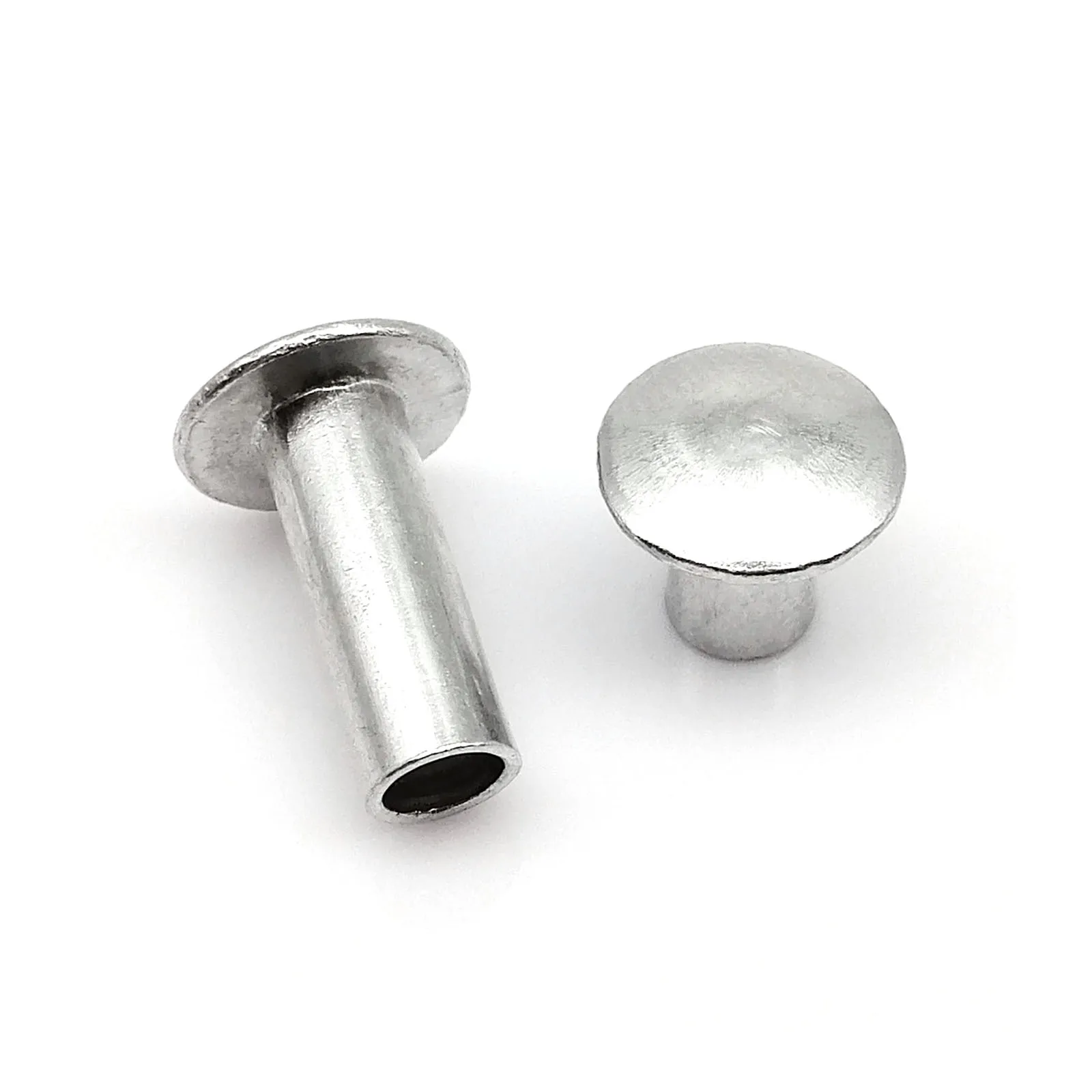 10/50pc M2 M2.5 M3 M4 M5 M6 GB873 Large Big Round Truss Head Half Semi Hollow Shank Aluminum Rivet Stem Diameter 2 2.5 3 4 5 6mm rivets and fasteners,rivets and screws