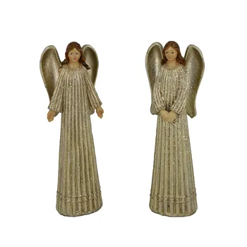

Angel Girl With Wings Sculpted Figure Table Ornaments Hand-painted Angel Figurine Home Decoration Accessories