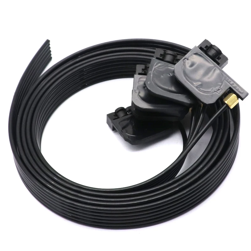 6 color ink tube hose pipe pipe line 1.3m with uv square small damper screw nuts oring for For Epson R330 R290 T50 L800 1390 afbeelding