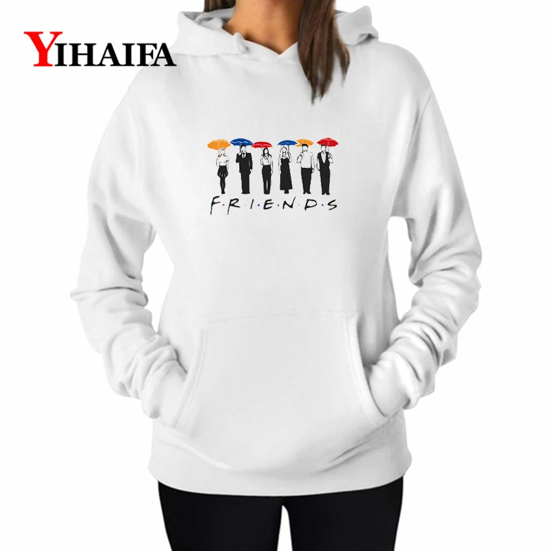 

YIHAIFA Womens Printed Hoodies Sweatshirts Friends Letters Stylish Gaphic Pullover Streetwear Tracksuit Sportswear Tops