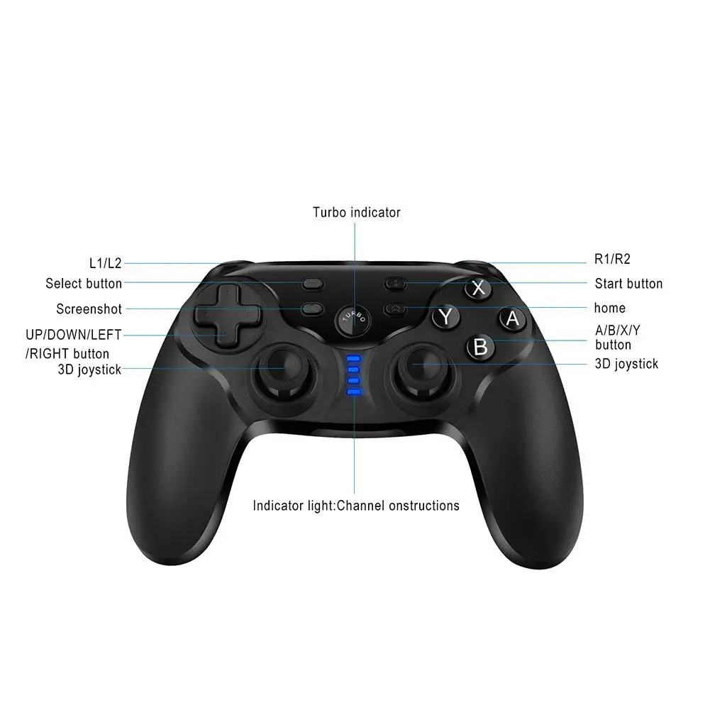 Беспроводной игровой контроллер Bluetooth 6,0 Вибрационный игровой джойстик Нинтендо переключатель