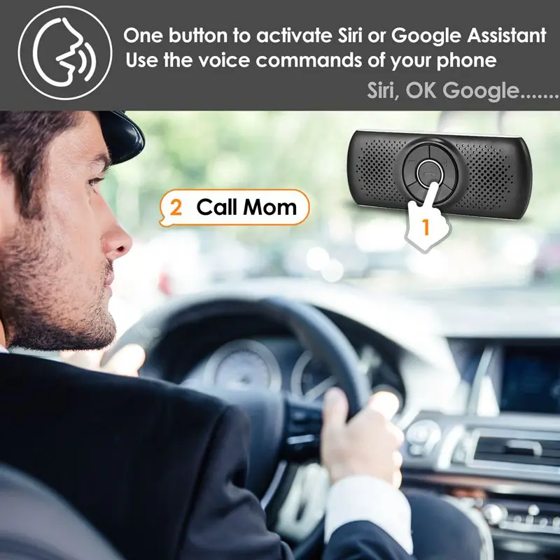 Bluetooth 4,2 многоточечный динамик телефон бас стерео Aux автомобильный комплект Громкая связь музыкальный ресивер плеер-T826