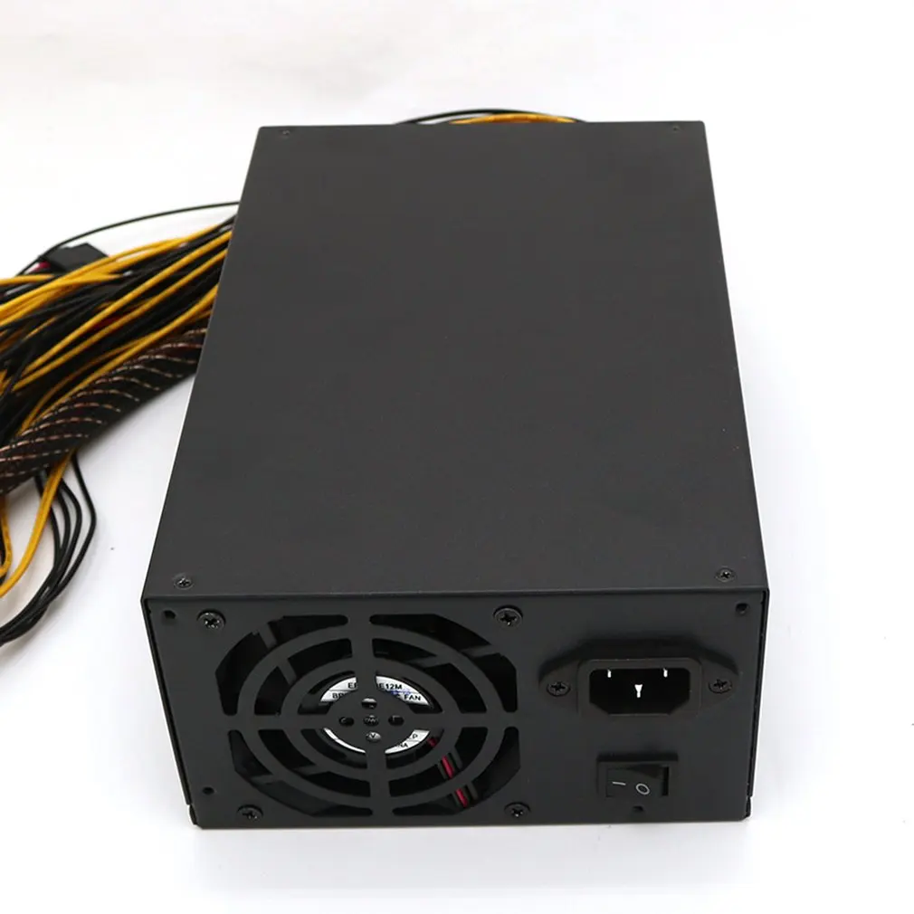 2200 Вт многоканальное ATX компьютерное питание для горнодобывающей машины поддержка видеокарты Выход Номинальная мощность биткоина