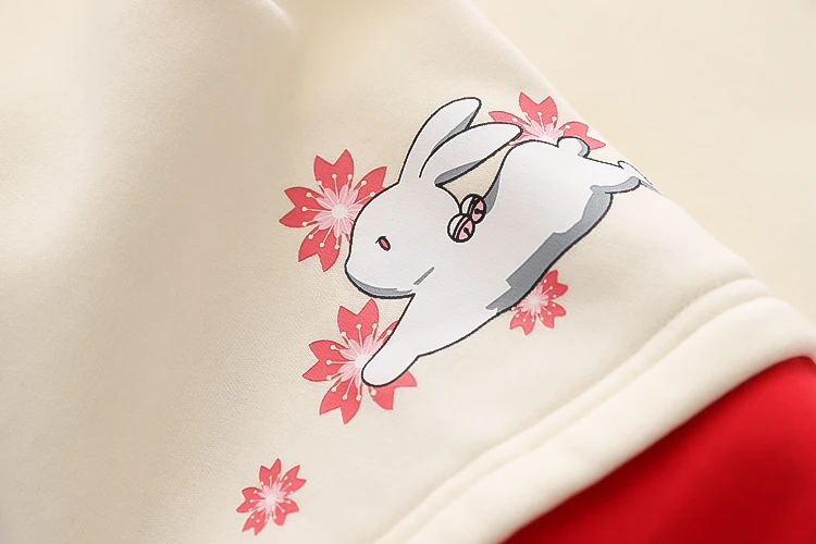 Kawaii Sakura Petal Bunny Hoodie - Limited Edition