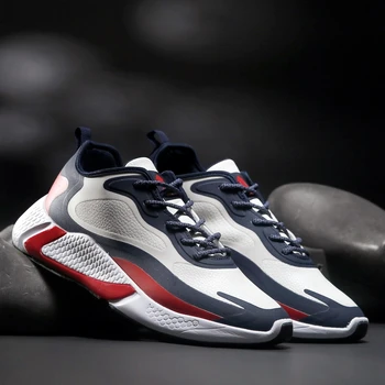 

New Arrival 2020 Fashion Trend Shoes Men Luxury Leather Sneakers Chaussure Homme Sport Trainers Shoes Large Size 39-46