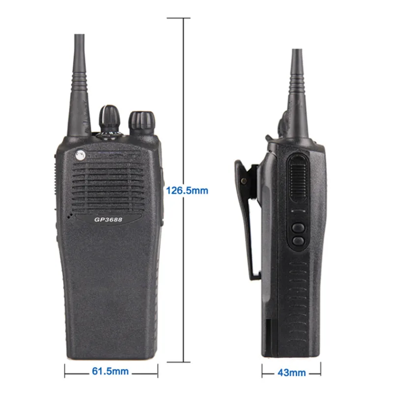 Motoro GP-3688 5W UHF 433-470MHZ High Power Civil Interphone 16CH walkie talkie