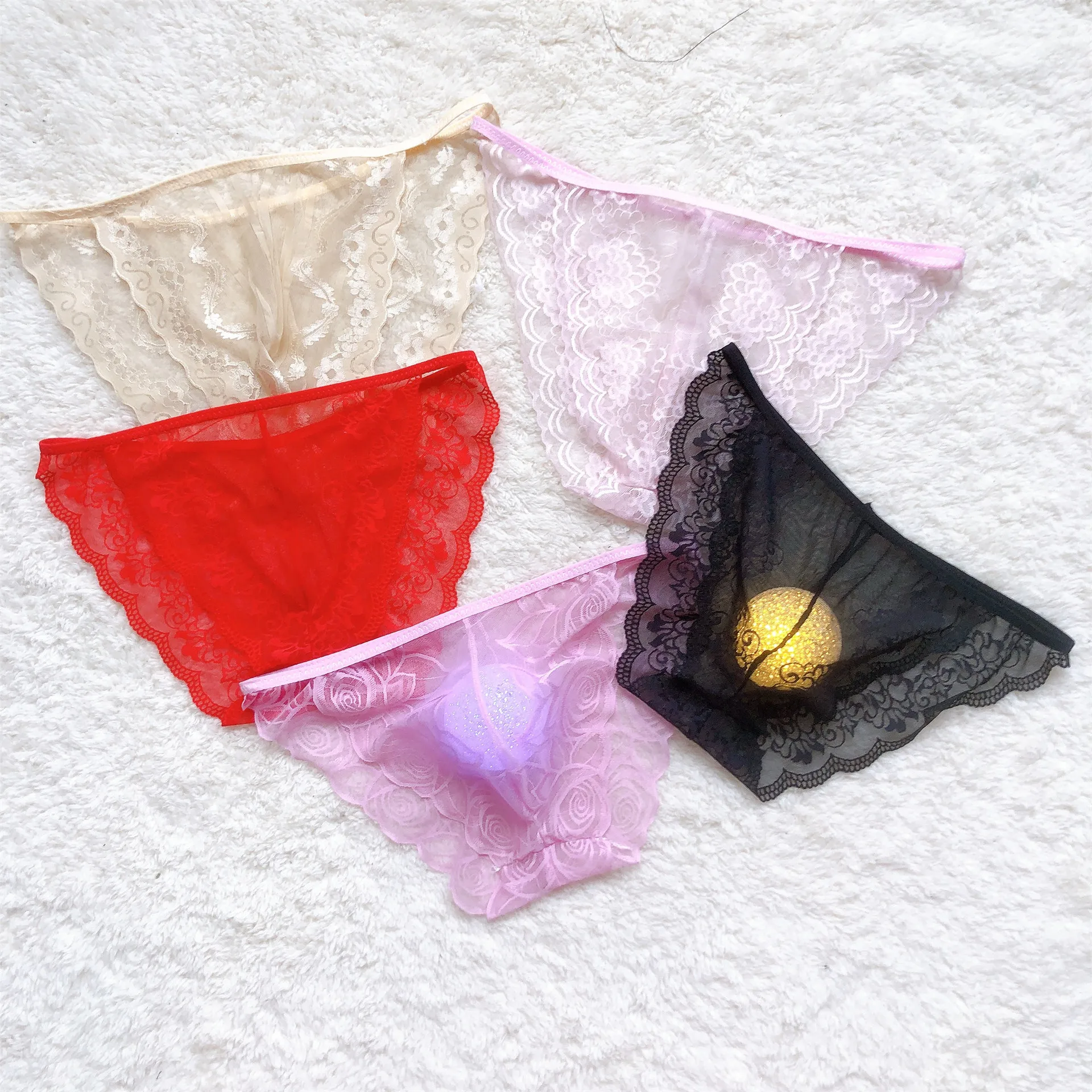 10-pack Lace Thong Briefs