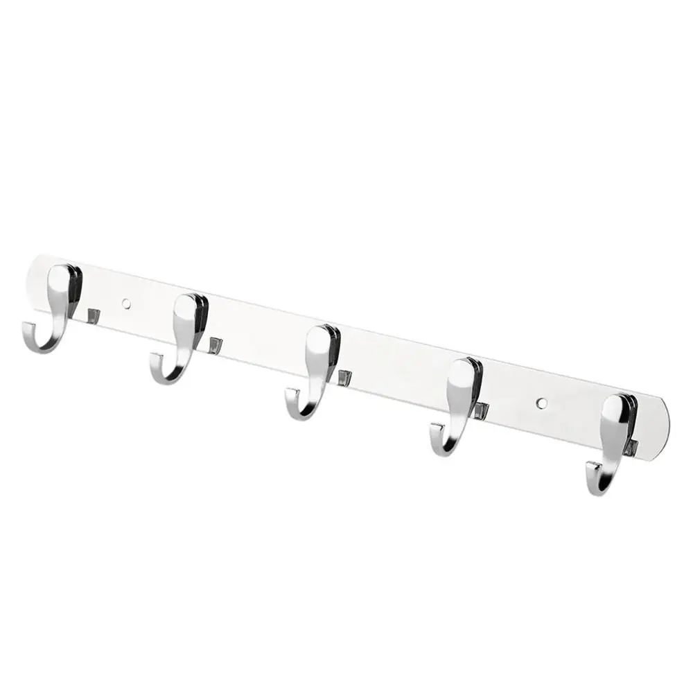 

Stainless Steel Wall Hangers Bathroom Accessories Door Back Hooks Towel Hat Clothe Rustproof Hook Storage Shelf For Home new