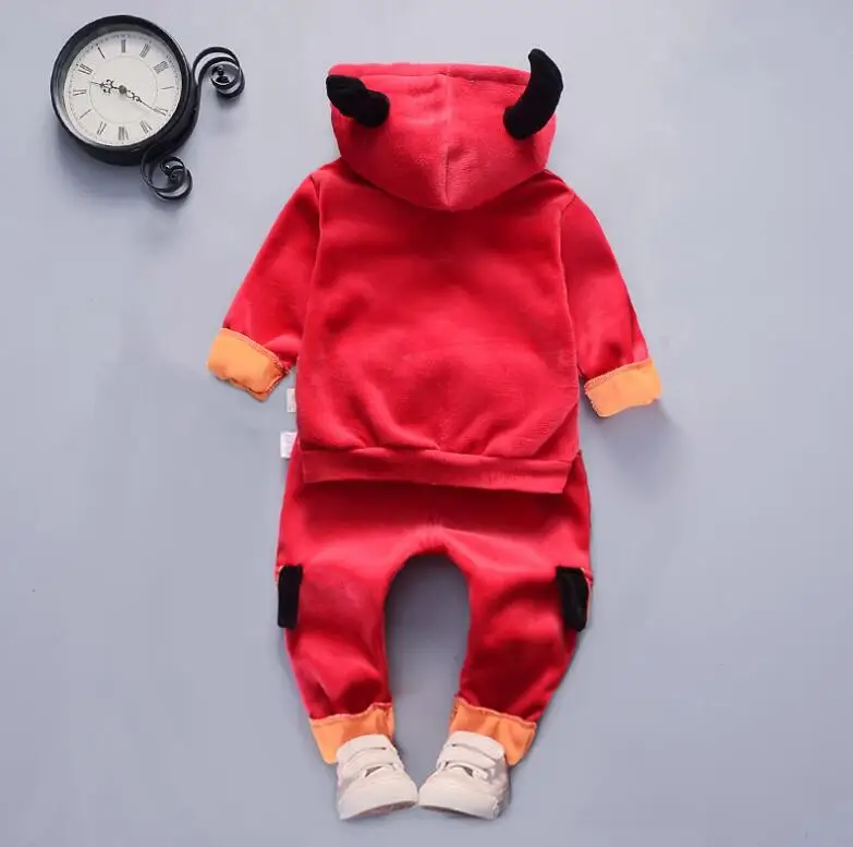 Коллекция года, комплекты одежды для детей осенне-зимние комплекты одежды для маленьких мальчиков и девочек толстовка с капюшоном+ штаны, комплект из 2 предметов одежда для детей возрастом от 1 года до 5 лет