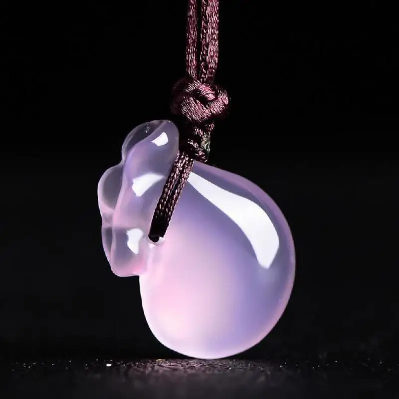 Natural Pink Jade Buddha Pendant Necklace Men Women Genuine Certified Jades Stone Amulet Gifts Chalcedony Fashion Charms Jewelry