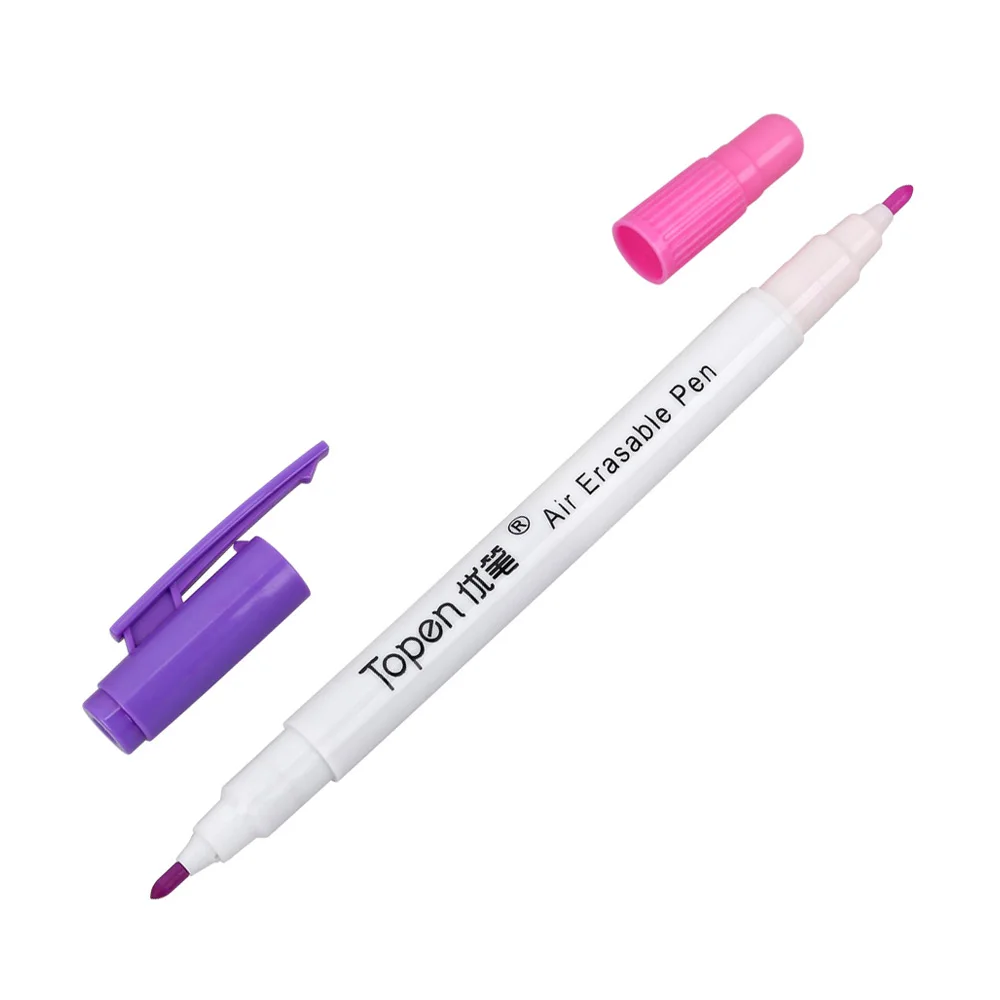 Швейная ручка с одним наконечником красного и фиолетового цвета автоматическая