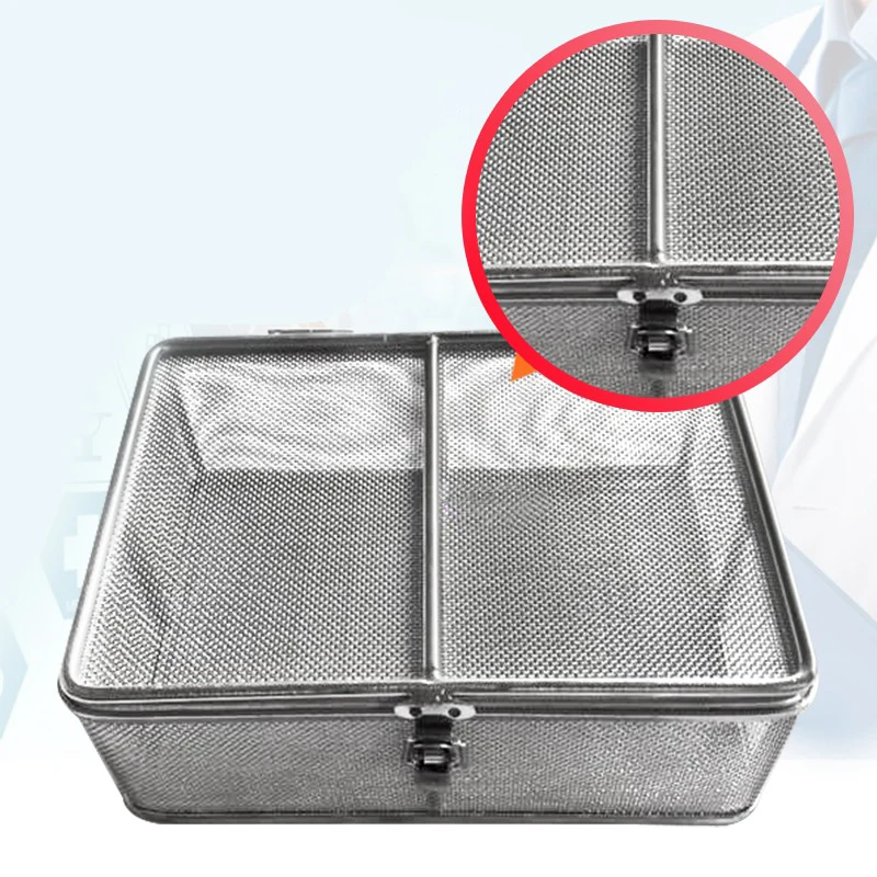 

New 304 Stainless steel sterilization basket tray case box for Medical surgical tool Can be customized