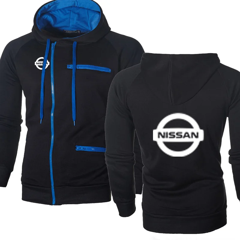 

Hoodies Men Nissan Car Logo Sweatshirt Hoody Fashion Spring Autumn Fleece Cotton Zipper Jacket HipHop Harajuku Male Clothing