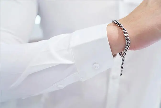 QJ Cinga Брендовые мужские рубашки, деловые Свадебные вечерние рубашки с вышивкой тонкий дизайн