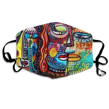

Cute Head Artist Washeable Reusable Mouth Mask Cotton Anti Dust Half Face Mouth Mask for Men Women Dustproof with Adjustable Ear