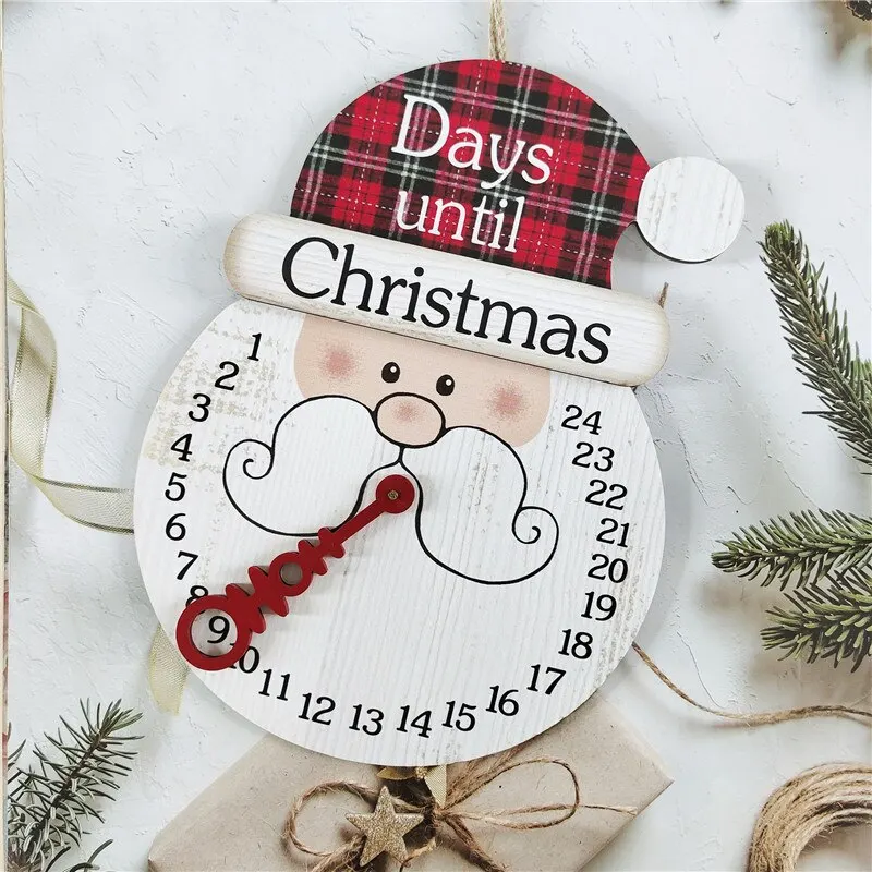 24 Days Christmas Countdown Calendar for Christmas Tree Decor Hanging