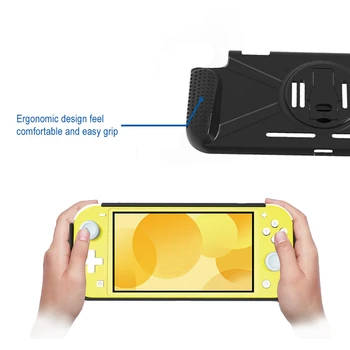 

New TPU Case for Nintend Switch Lite Console Protective Back Cover Grip Kickstand Double Card Slot Design Shockproof Shell