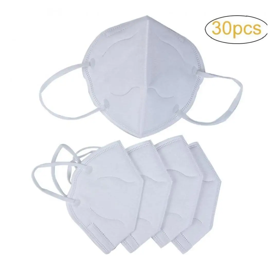 

Breathing Masks Unisex Anti Dust Mouth Mask Earloop Face Mask for Cycling Travel 30Pcs/Pack
