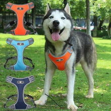 Cão arreios coletes pet colete pequeno médio grande animais de estimação sem puxar ajustável reflexivo respirável leve colete-estilo baús cintas