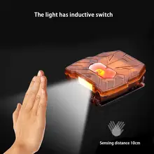 Супер яркий 10 светодиодный колпачок светильник головной светильник Индуктивный налобный фонарь вспышка светильник голова Кепка шапка светильник клип на светильник рыболовная фара