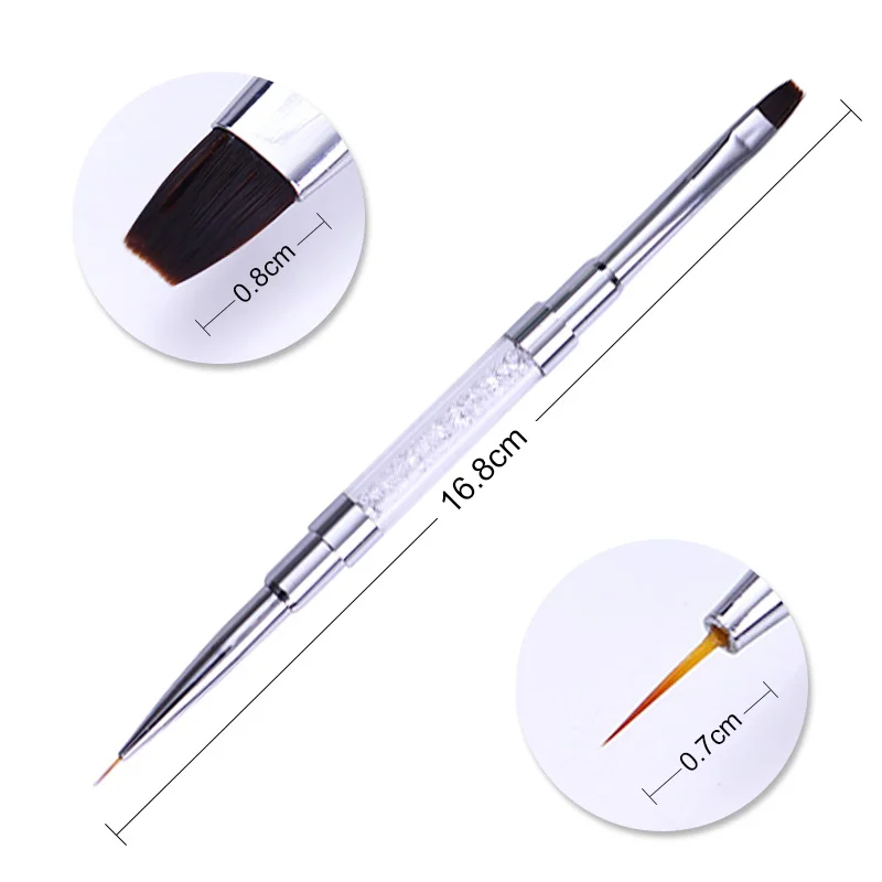 Liner Brush-7mm 5 1 шт цветной шарик ручка ногтей лайнер для рисования кисти 5 мм-20 мм с крышкой УФ-гель ручка для рисования Маникюр Инструменты для дизайна ногтей аксессуары для ногтей - Цвет: Liner Brush-7mm 5