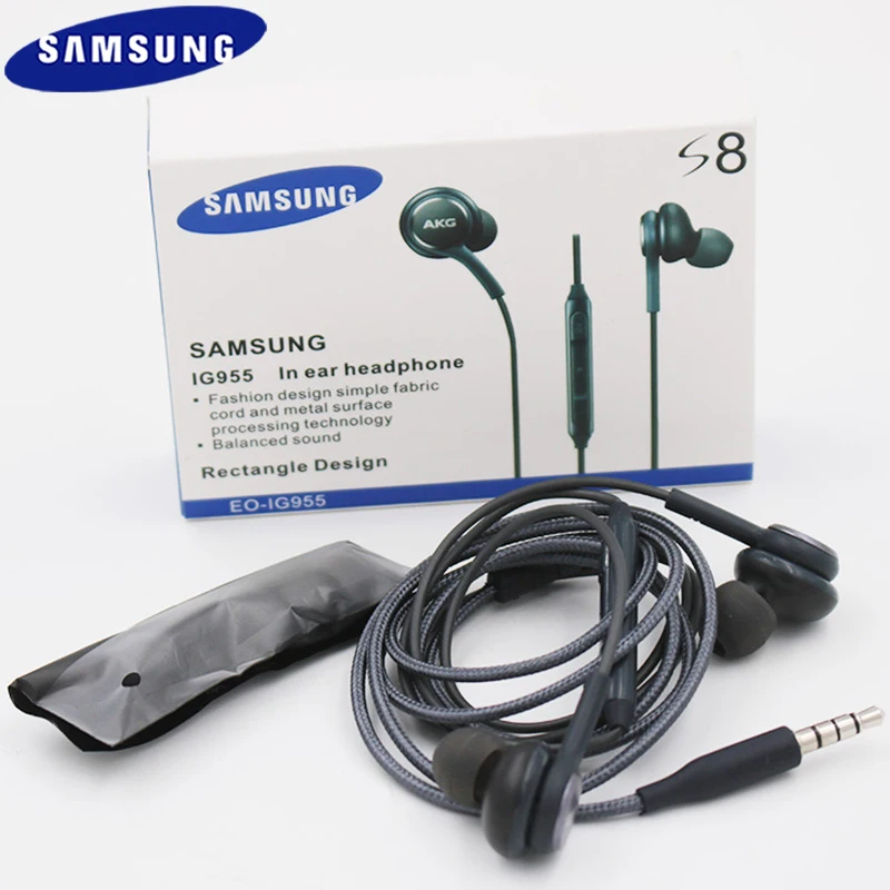 Наушники вкладыши Samsung 3 5 мм проводная гарнитура с микрофоном и регулятором