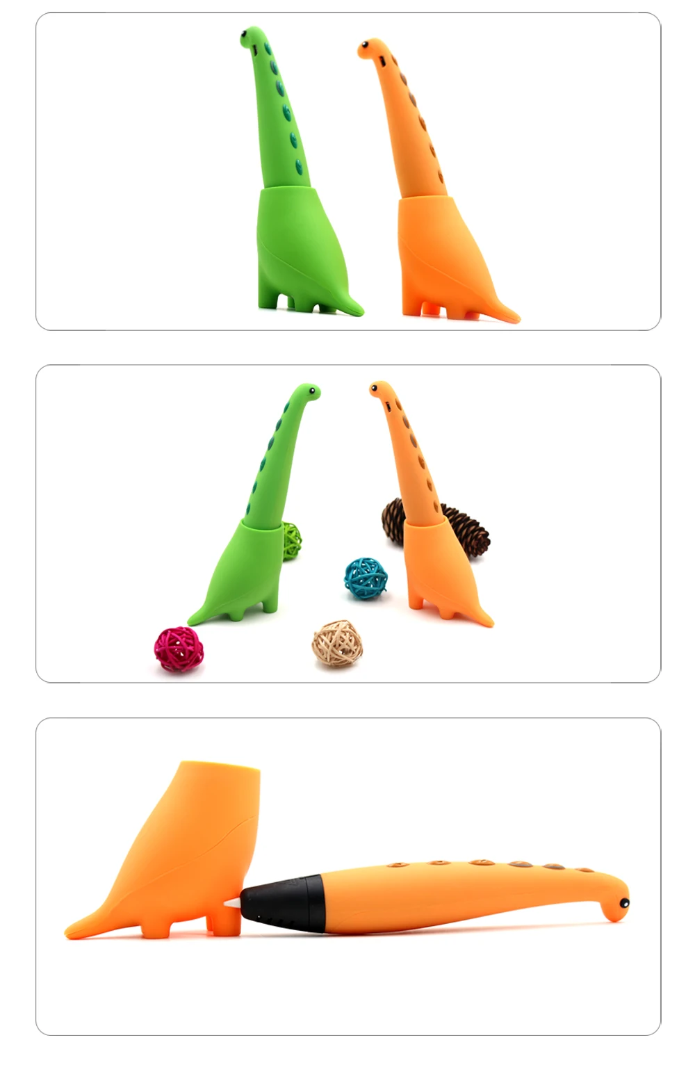 lihuachen 3D Pen for Kids Dinosaur STEM Toys 3D Printing Pen Mini Printer Drawing Painting Art Set with 2 Speeds Safe Sleep Mode