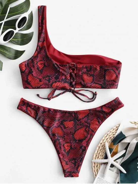 Imprimé Léopard Grande Taille – Bikini 2 Pièces à Nouer main image 1