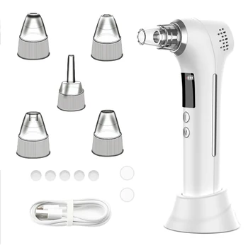 

Pore Vacuum Blackhead Point Extractor Pimple Removal Face Acne Cleaner Skin Care Tool Cold Hot Facial Beauty