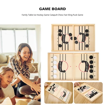 

Family Games Table Catapult Games Hockey Chess Fast Sling Pucks Parent-child Interactive Toys for Household Parties Playing Game