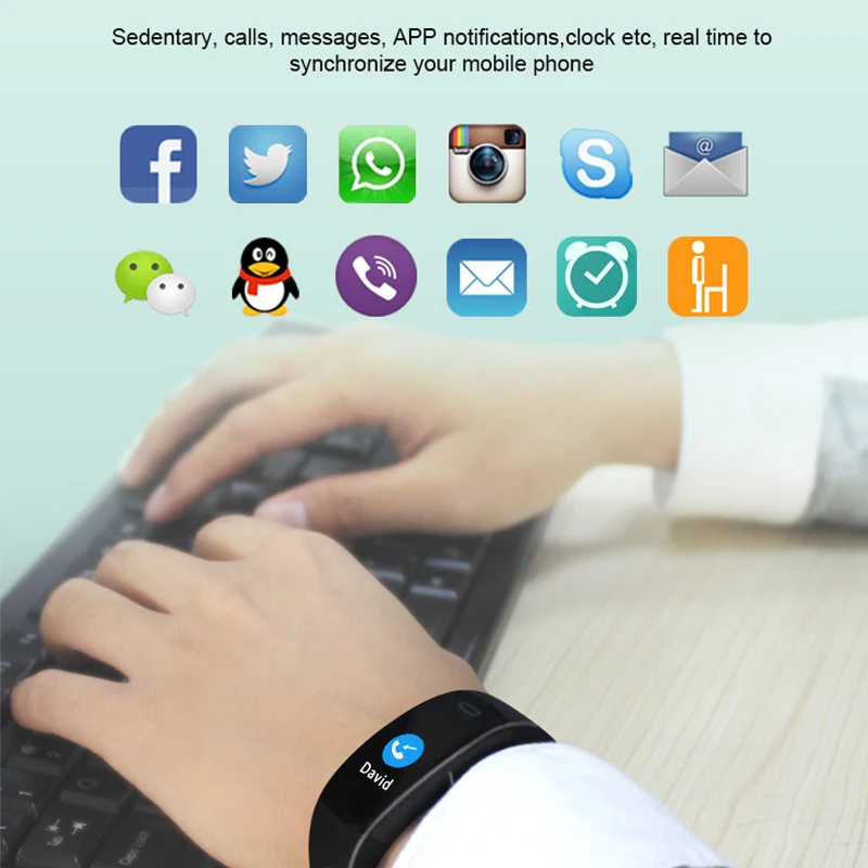 KAIHAI Новый silica Браслет Фитнес пульсометр bluetooth smart Часы Шагомер для Android и iphone|wristband