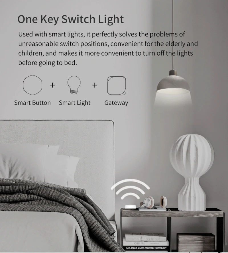 Tuya Smart Switch Wireless Smart Switch Wireless Control Multi-scene Linkage Zigbee Smart Switch One Key Three Uses Mini Button