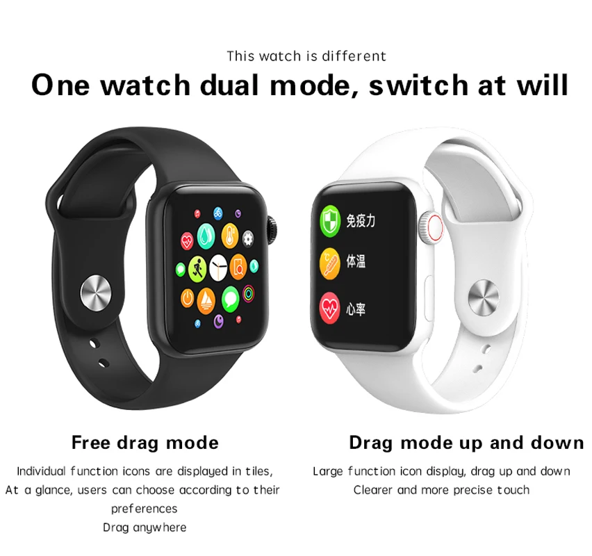 W58 Pro Smart Watch Men Smartwatch Pk iwo Series Monitor Body Temperature Bracelets Women For Xiaomi Android IOS Smartphone