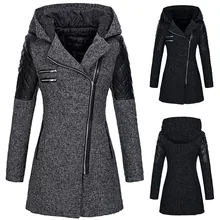 Женская зимняя парка, пальто для женщин, теплая тонкая куртка, толстая парка, верхняя одежда, пальто на молнии с капюшоном
