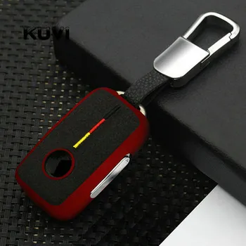 

Suede Car Key Case For Volkswagen VW Passat Golf Jetta Bora Polo Sagitar Tiguan Auto Key Bag Cover Protector with Key Chain TPU